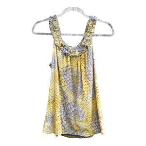 Vintage Snakeskin Honeycomb Print Sleeveless Blouse Medium NWOT